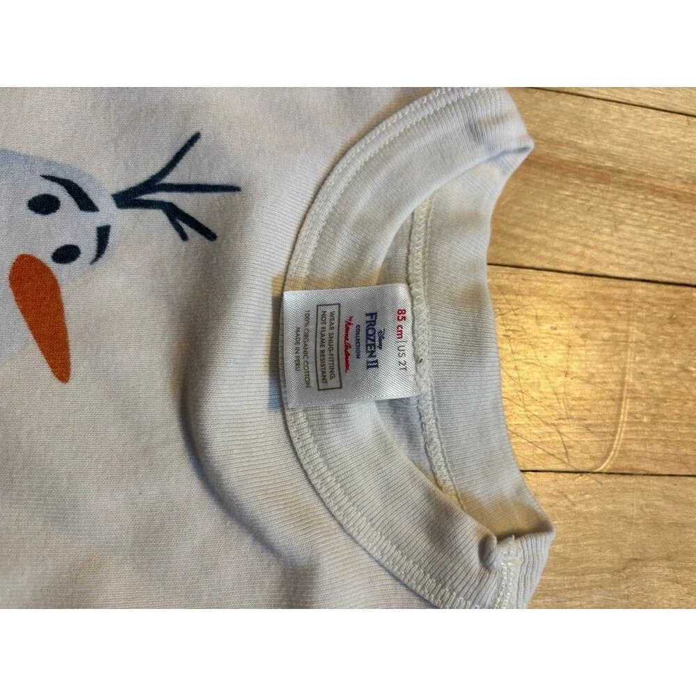 Hanna Andersson 2t 85 pajama lot Elmo frozen Olaf Sesame Street organic cotton
